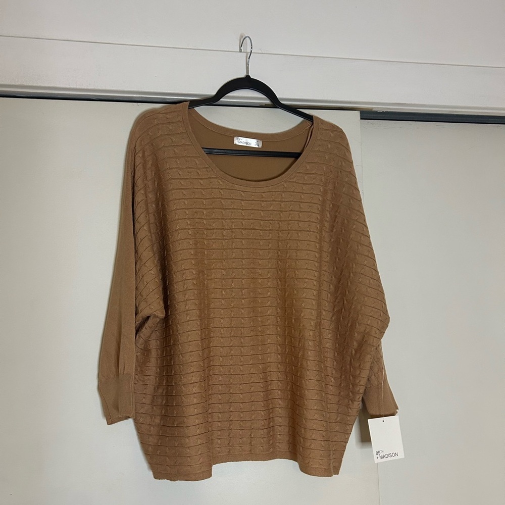 89th & Madison Tan Women's Sweater
